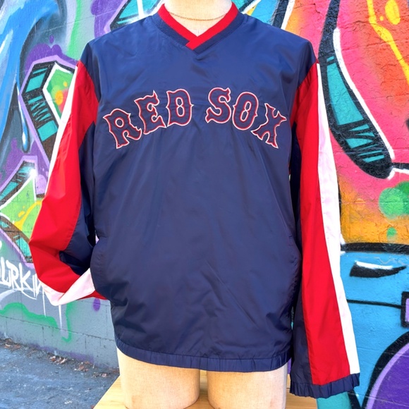 BOSTON RED SOX MLB Vintage Windbreaker Size Large - Picture 8 of 10
